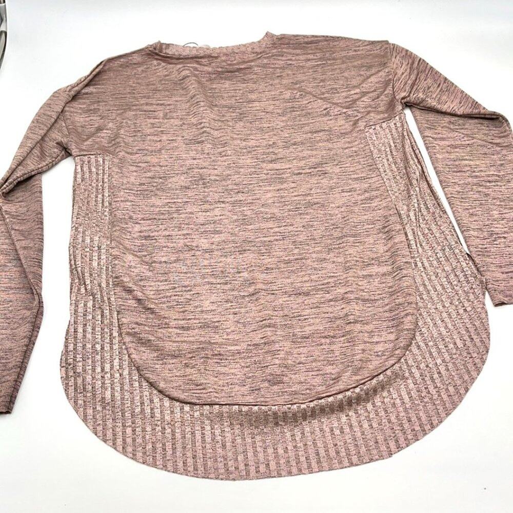 STRADIVARIUS = ZARA - L-sleeves rose gold top SMALL
